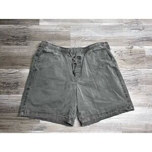 Vintage GAP Denim‎ Shorts Lightweight Faded Drawstring Gray Size L Slash Pockets